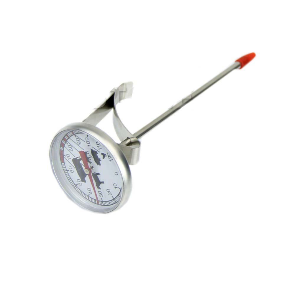 BBQ Food Thermometer Meat Gauge Instant Read Probe - Silver