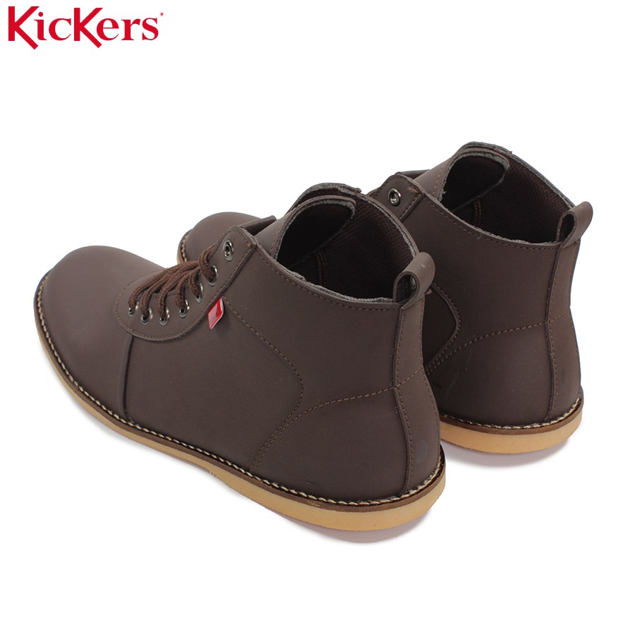 Sepatu Pria Kickers Bandit Casual Kerja Coklat