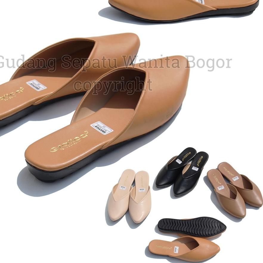 ● Gratica Sepatu Selop Flat shoes Wanita Grace MI 09 ✈