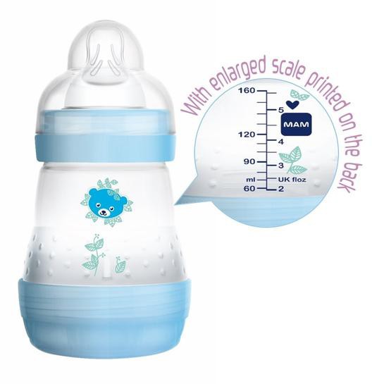 Mam Easy Start Anti Colic Bottle (PP) 160ml  - botol susu anti kolik / anti perut kembung / soft teat / nipple lembut/ menyerupai puting / orthodentic / colic / anti sedak / wide neck