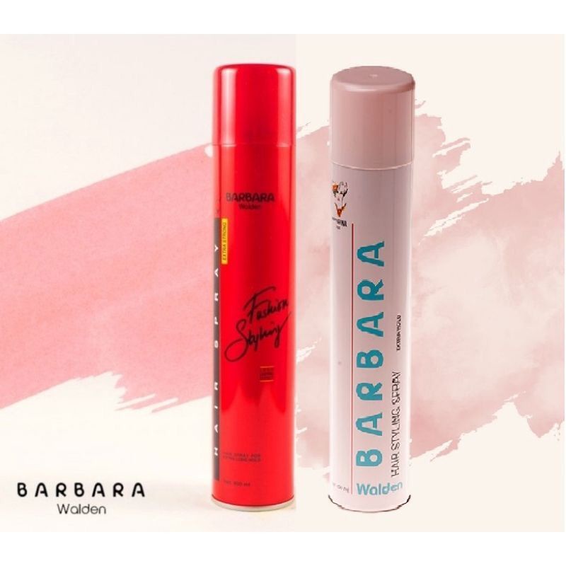 Barbara Fashion Styling Hair Spray 280ml - Hairspray rambut SEDANG PINK