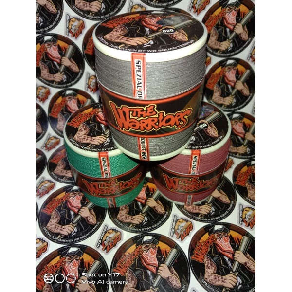 GELASAN THE WARRIOR BAHAN INDACHI GRADE A KUALITAS SUPER ISTIMEWAH SIZE 020 PANJANG 2000YARD TEKSTUR