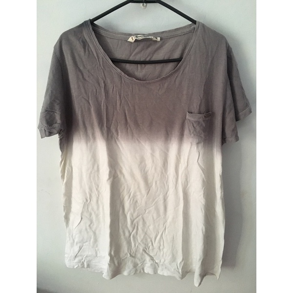 Kaos Greenlight gradasi abu putih original