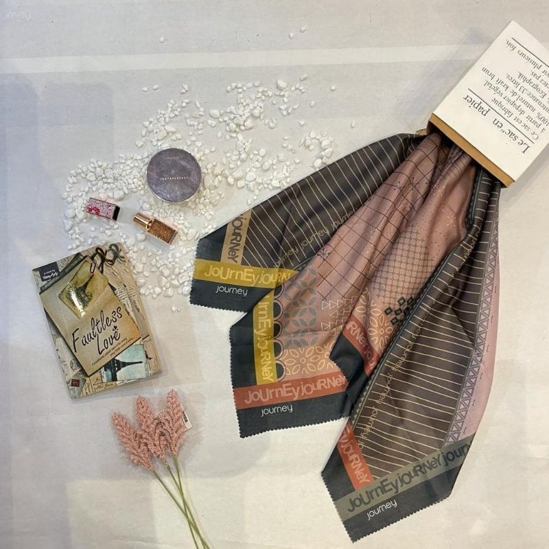 hijab journey reguler lila brown