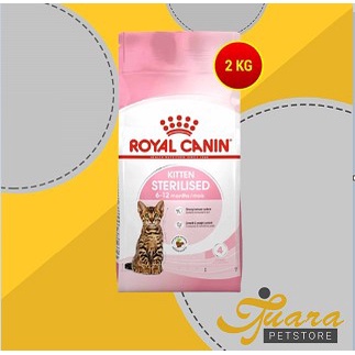 Royal Canin Kitten Sterillised Cat Food Makanan Kucing Sterill 2 KG