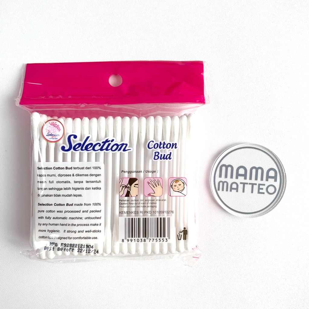 Cotton Bud Selection Cottonbud Kapas Korek Kuping baby / bayi dewasa cottonbuds cotton buds 100pcs / BANDUNG