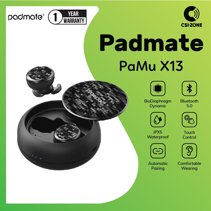 Padmate Pamu X13 True Wireless / TWS Earphone