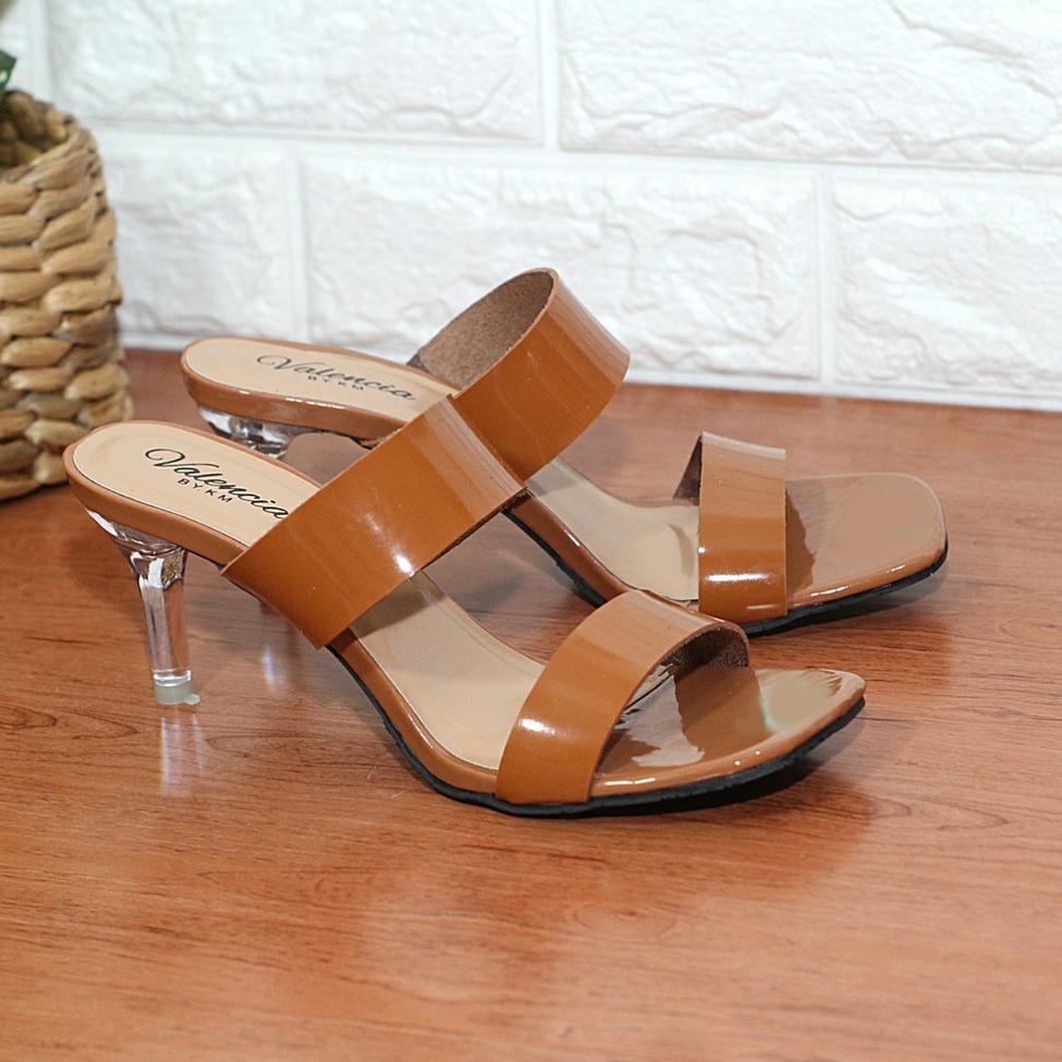 STB.856586– Sandal Heels Wanita Peep Toes Ban Dua HK 10