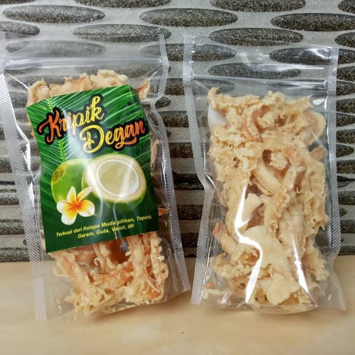 

keripik degan (kripik kelapa muda)