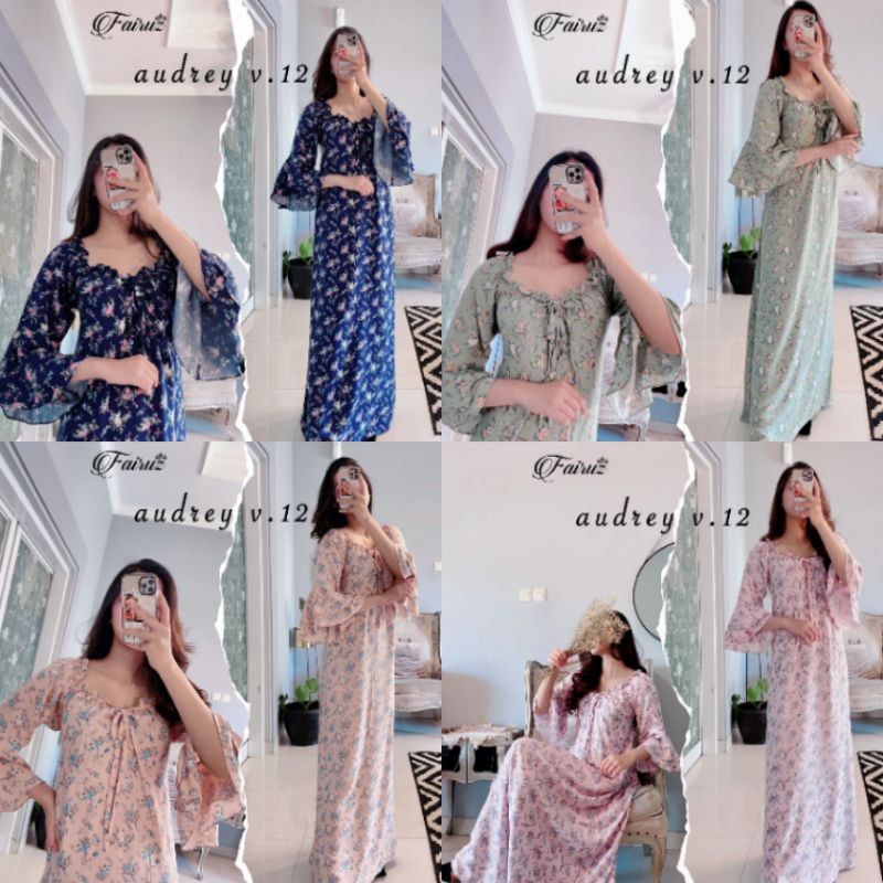 Daster arab FAIRUZ AUDREY Homedress Rayon Homewear Original Label-4