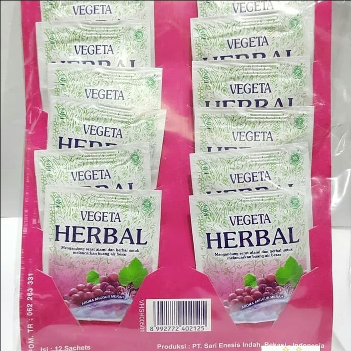 

REVERB VEGETA HERBAL ANGGUR ISI 12 SACHET / ANGGUR ISI 12 PRODUK TERBAIK