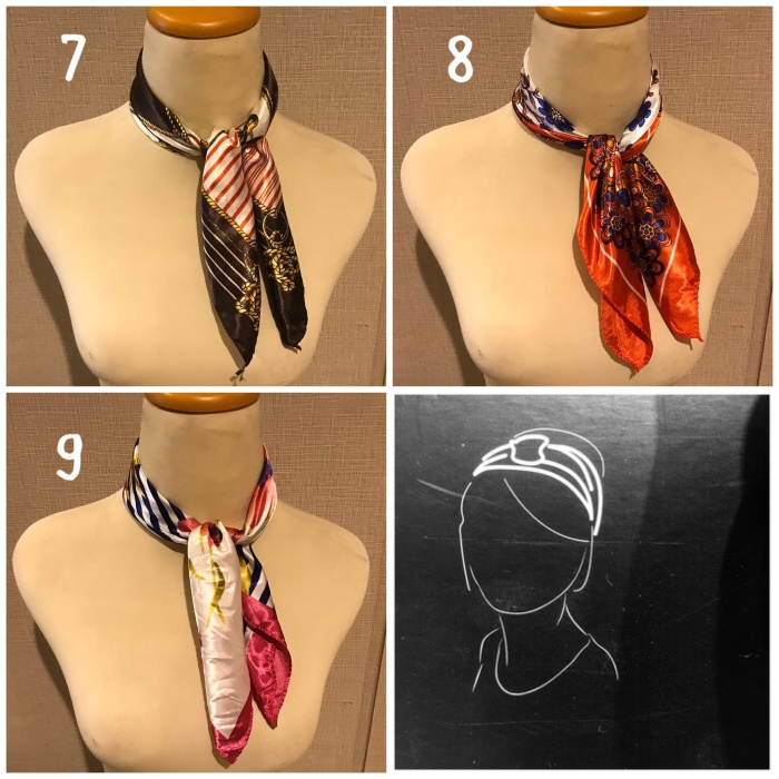 Scarf Bandana Satin Motif Scarf Twilly Leher Syal Pramugari Diskon Ramadhan