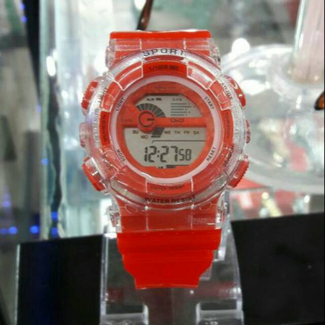 JAM TANGAN WANITA SPORT RUBBER MERAH DIGITAL ORIGINAL