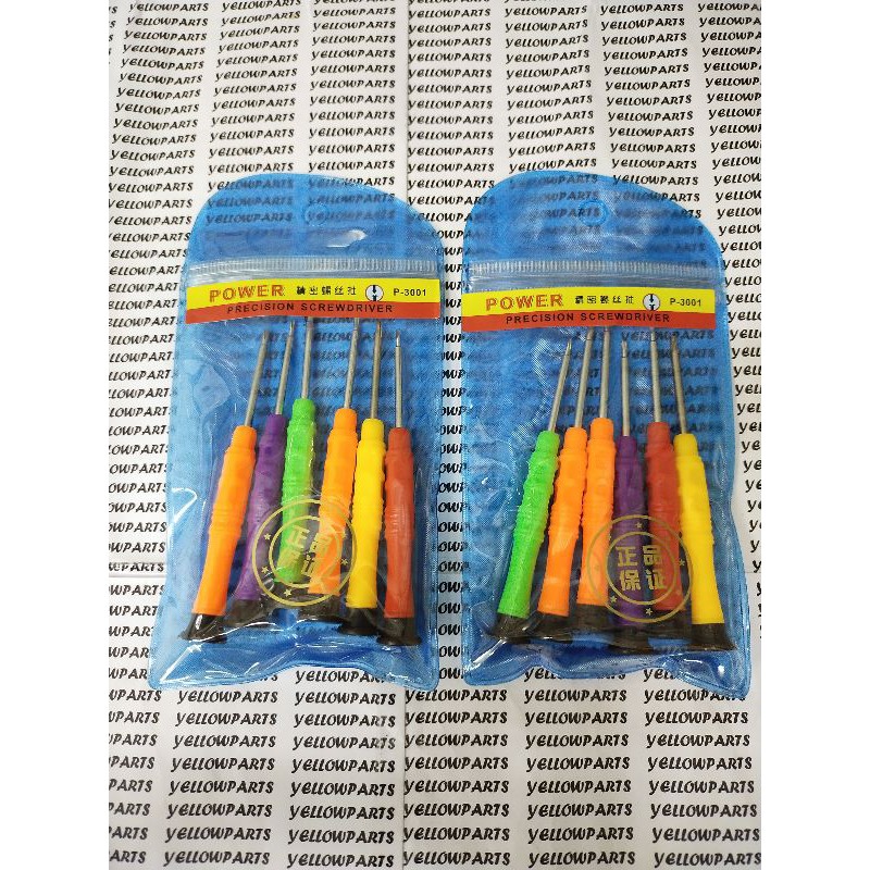 TOOLS SCREWDRIVER OBENG SET 6 IN 1 P-3001