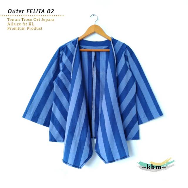 Outer felita tenun troso halus dan elegance