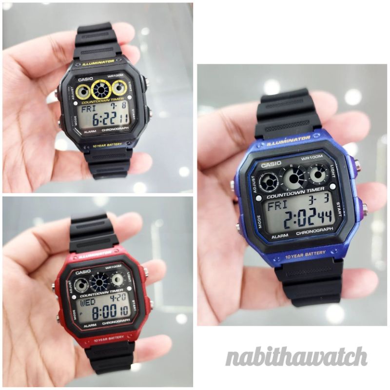 Jam Tangan Pria Casio AE-1300 New 1300 Original Garansi Resmi