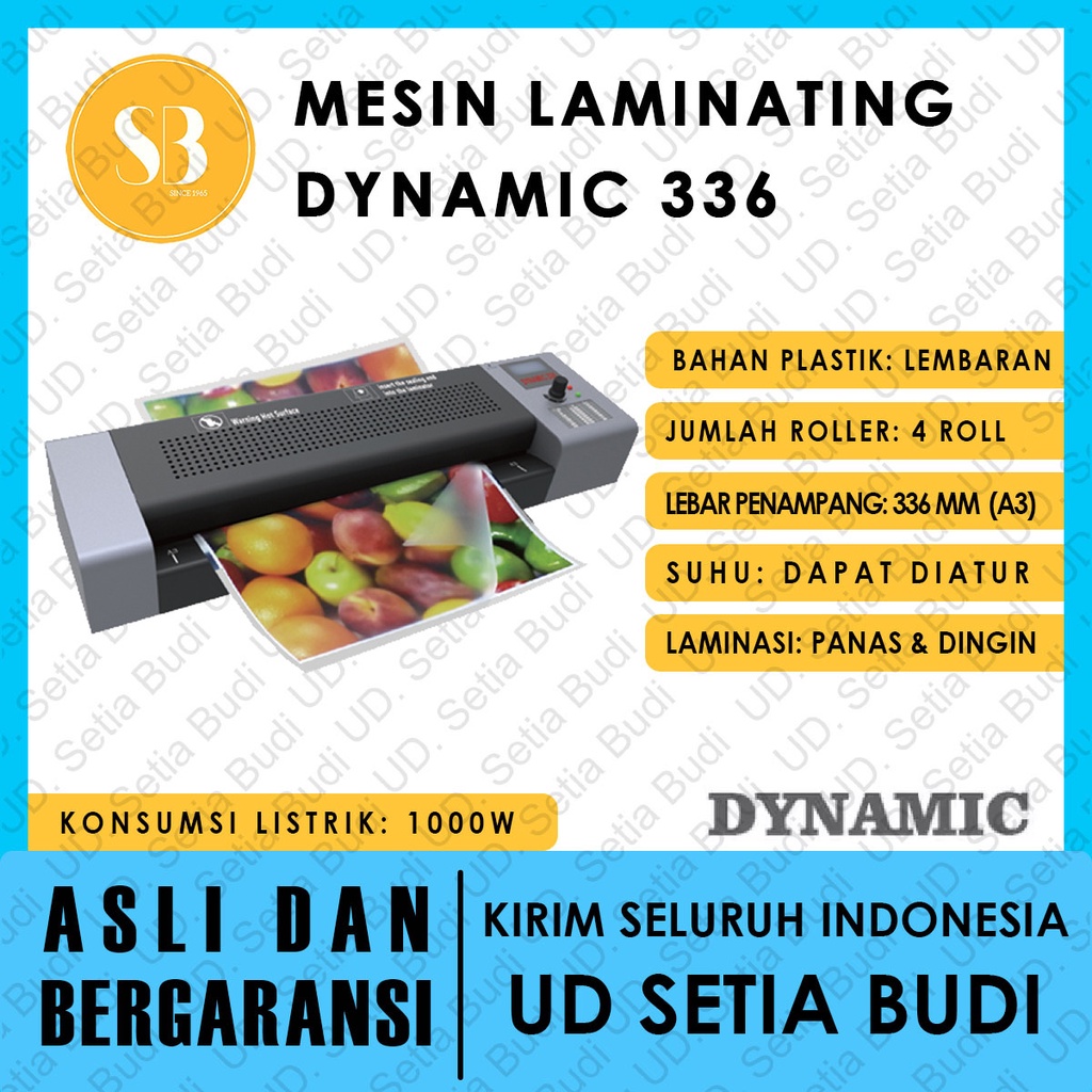 Mesin Laminating Dynamic 336 Asli dan Bergaransi