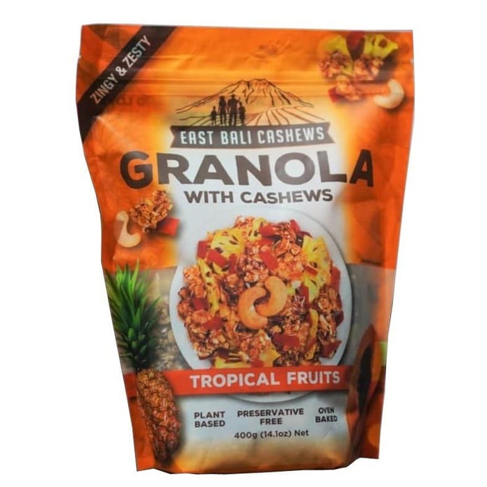 

East Bali Cashew Granola Tropical Fruits 400Gr