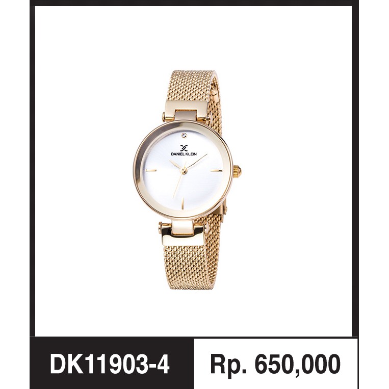 Daniel Klein DK11903-4 Gold Jam Tangan Wanita Original Fashion Wanita