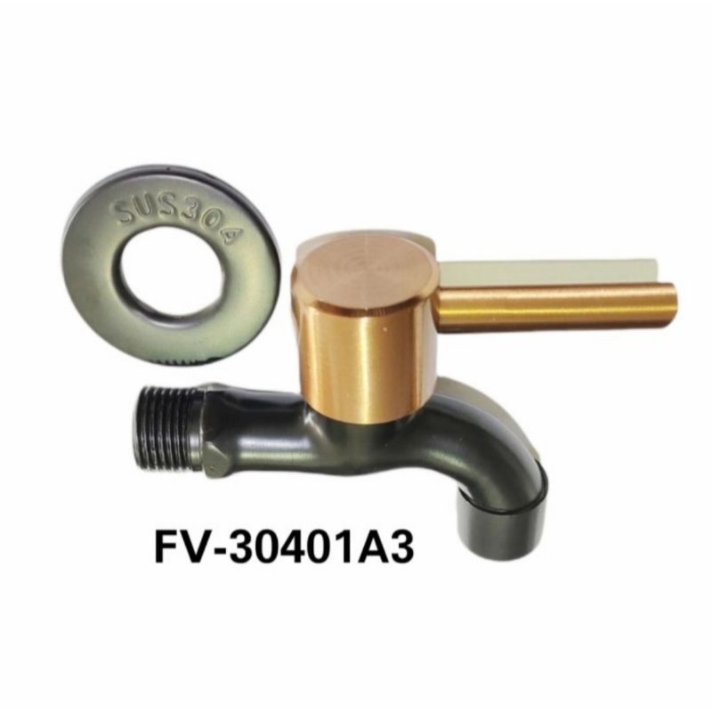 Kran tembok gold stainless/ kran gold