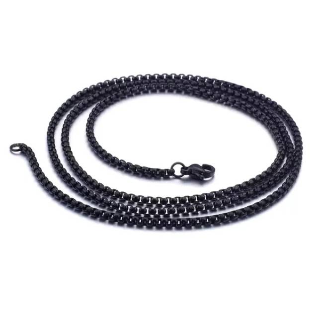 Kalung Pria Titanium Hitam