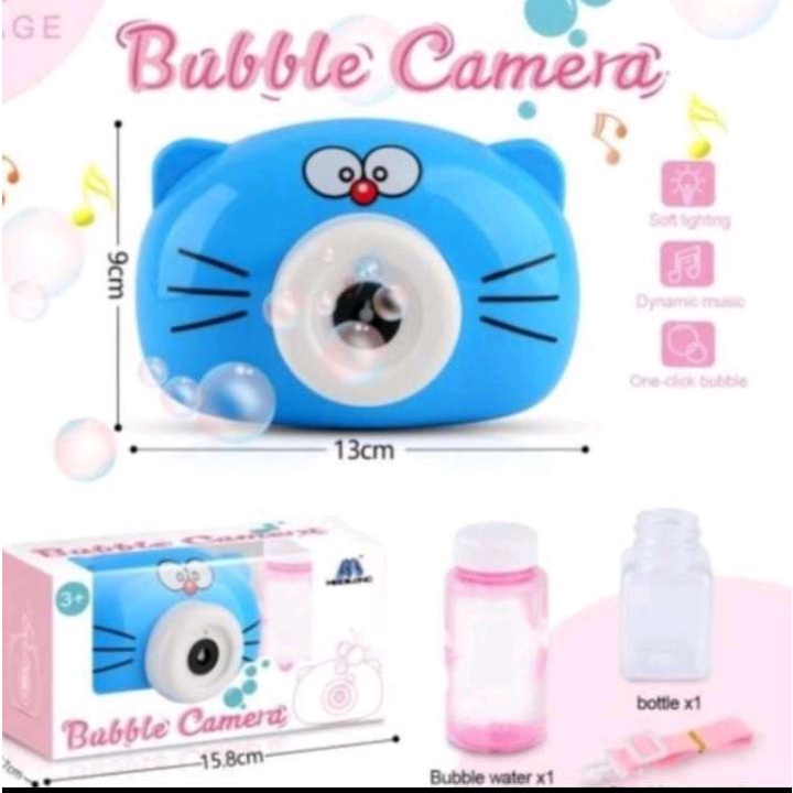 (RS)BUBBLE CAMERA MUSIC KAMERA MUSIK GUN GELEMBUNG MAINAN BABEL SABUN ANAK BERKUALITAS