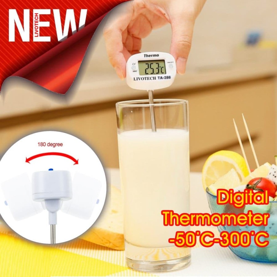 Digital Probe Thermometer TA-288 Cooking BBQ TA288 Termometer Masak Cooking Baking Kue Roti Drink Ma