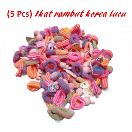 IKAT RAMBUT KOREA LUCU BIKIN GEMES (5PCS)