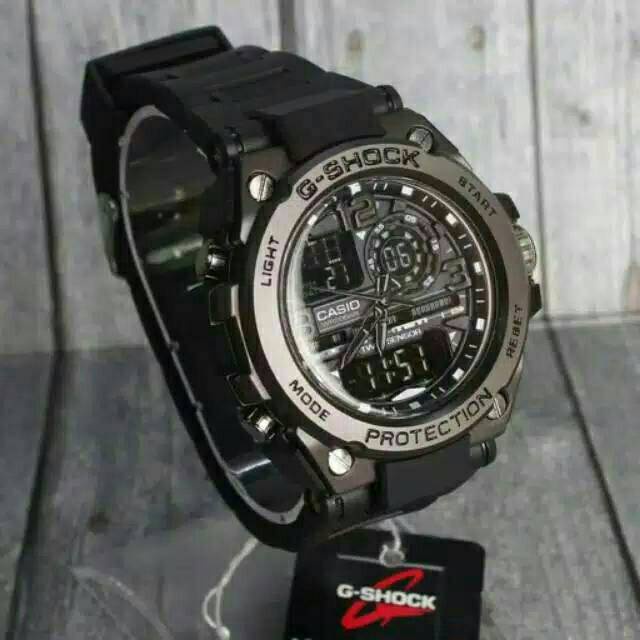 COD Jam Tangan Pria JAM TANGAN GSHOCK CASIO GST 8600 FULL BLACK METAL ANTI AIR