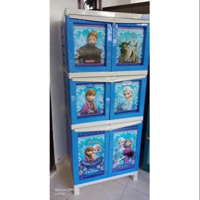 Lemari plastik napolly BCBC x2 Frozen surabaya