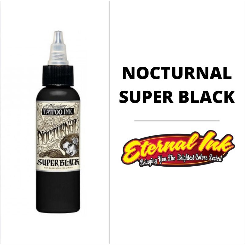 Tinta Tattoo Eternal Nocturnal Super Black Original Made In USA
