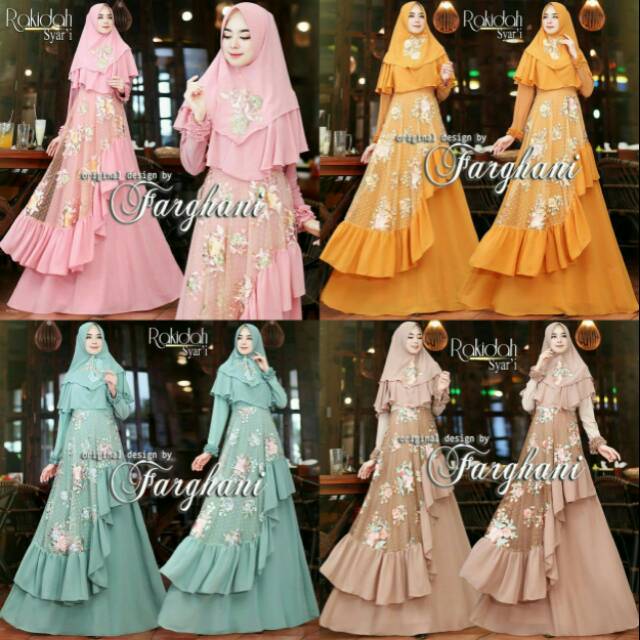 Rakidah Syari by Farghani | Gamis Pesta Branded Mewah Kekinian