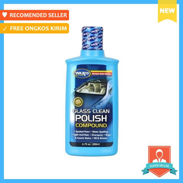 Waxco Glass Clean Polish Comp 200 Ml ; Pembersih Kaca Berjamur 03313