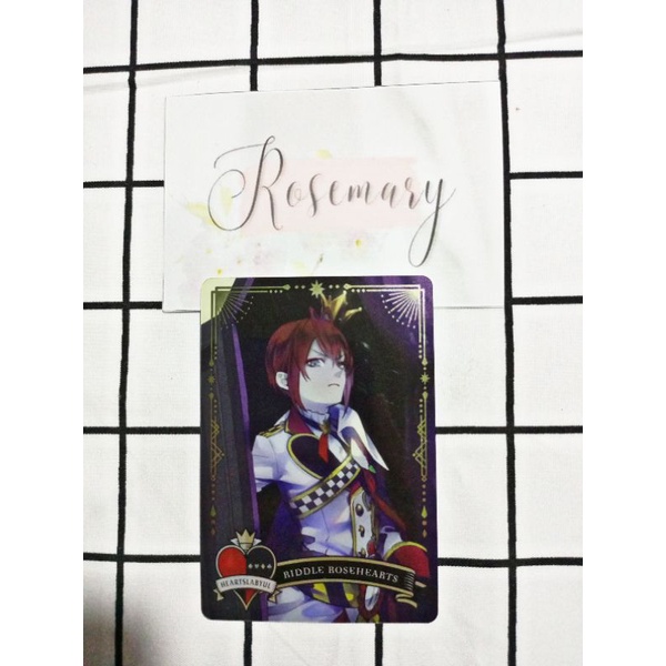 Disney Twisted Wonderland Metal card Riddle Rosehearts Coffin ver.