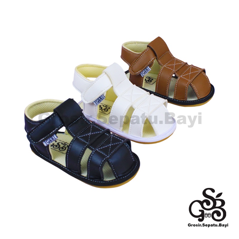 sepatu bayi sandal bayi sendal bayi laki laki perempuan prewalker bayi  umur 2 - 12 bulan model casual S04 polos ringan  fleksibel &amp; Anti Slip