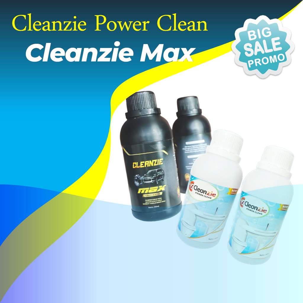 CLEANZIE POWER CLEAN - CLEANZIE - PEMBERSIH KARAT TOILET - MESIN MOTOR MOBIL- abisin stock