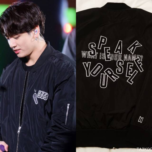 BTS SPEAK YOURSELF BOMBER JACKET JUNGKOOK