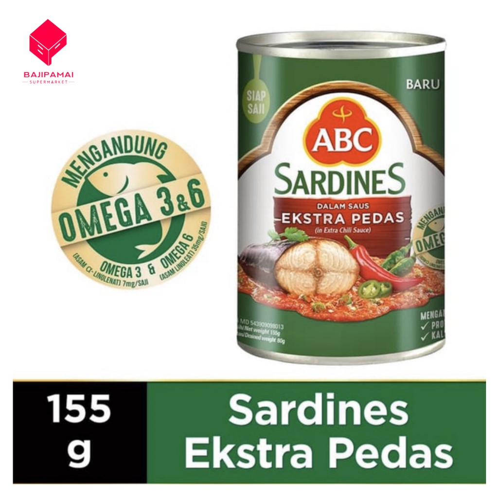 

ABC SARDINES EKSTRA PEDAS 155GR
