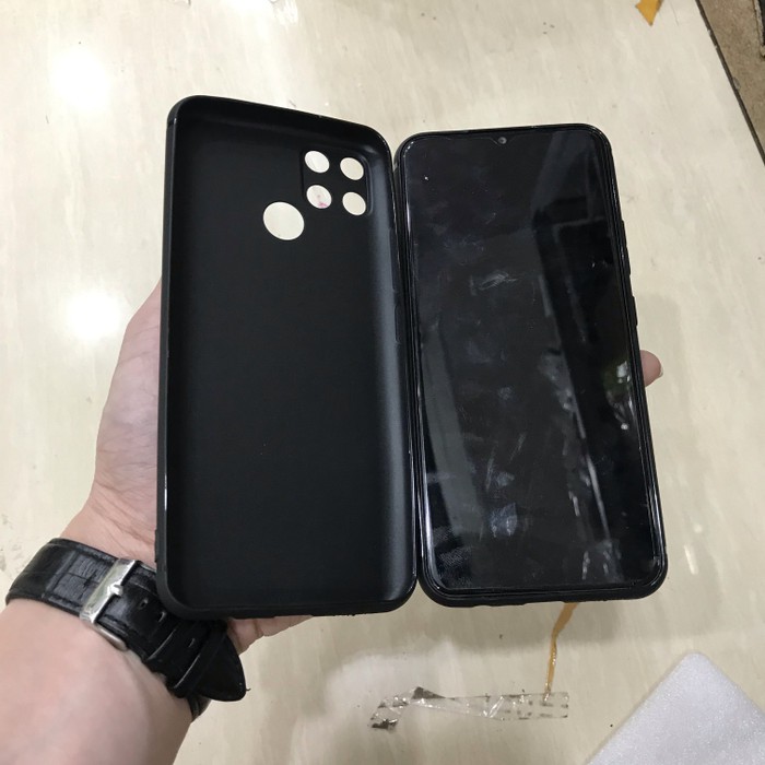 PREMIUM BLACK MATTE WITH CAMERA PROTECTOR FOR REALME C12 REAL CASE