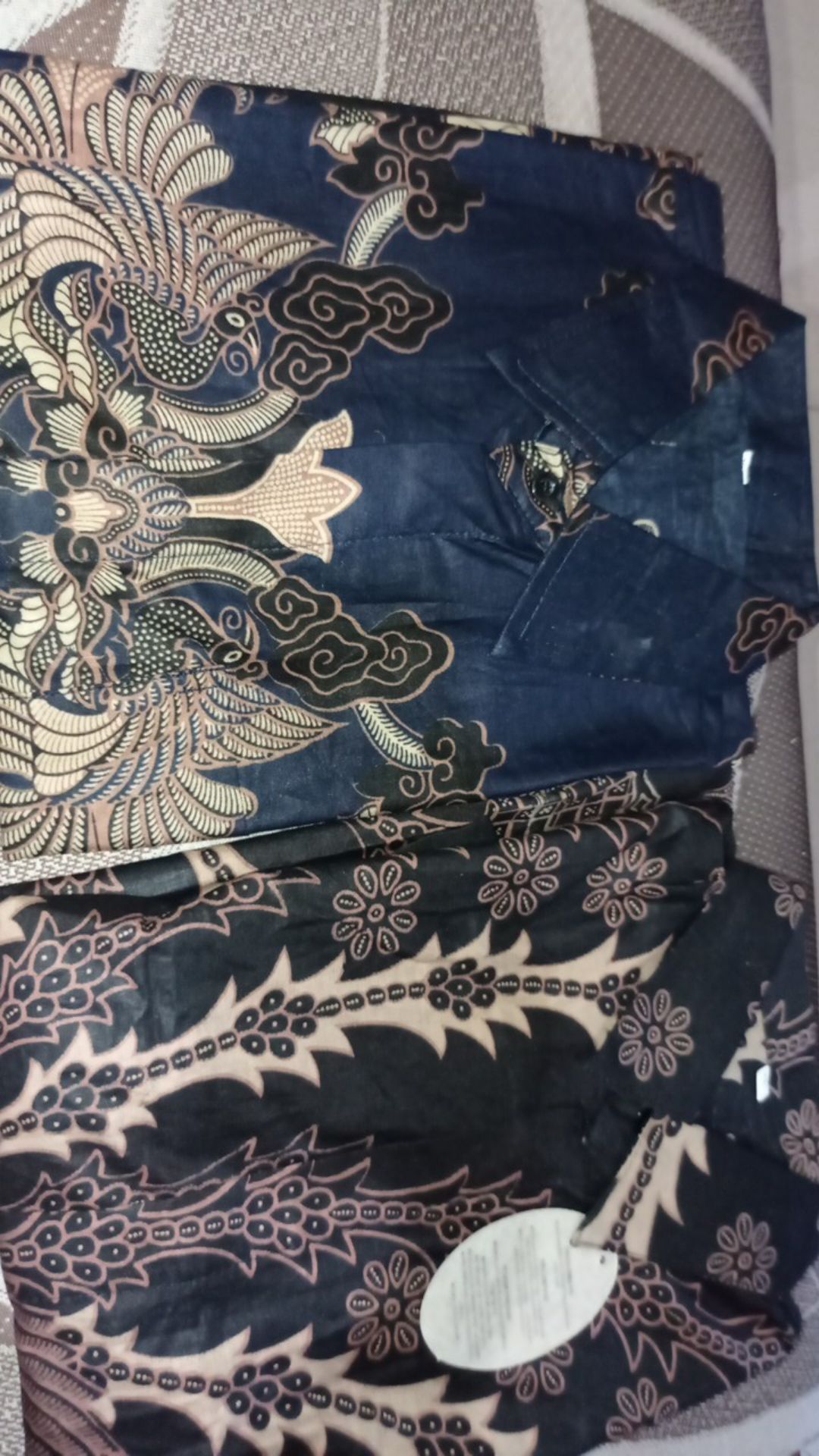 Risna Batik Hrb026 Kenongo Hem Kemeja Batik Pria Lengan Pendek Katun Primis Premium Halus M L Xl