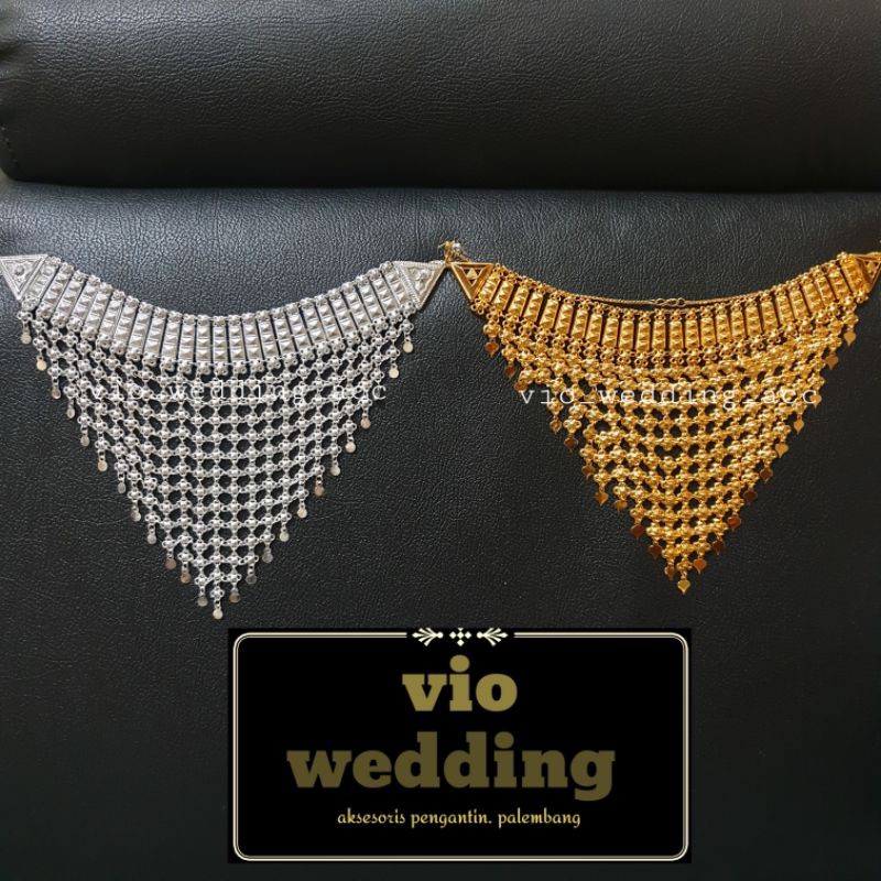 Kalung jurai pengantin (tutup leher)