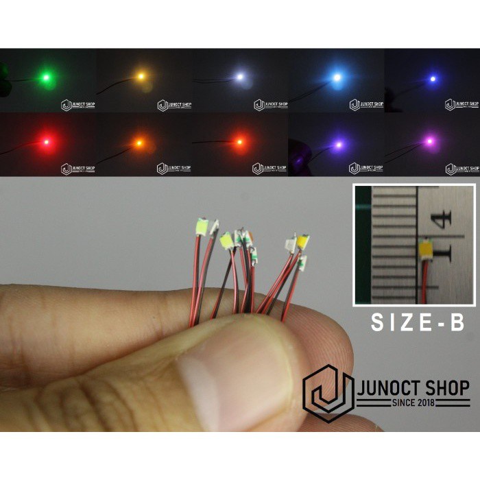 LAMPU LED KECIL DENGAN KABEL SIZE B - MAKET DIORAMA MINIATUR ASESORIS