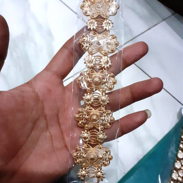 Gelang wanita lapis emas 24karat