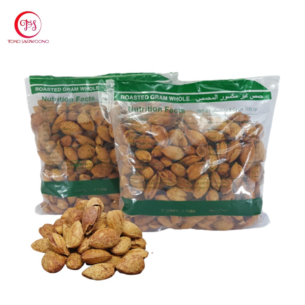 Kacang Almond Panggang 500 gr - Original Milk Roasted Almond