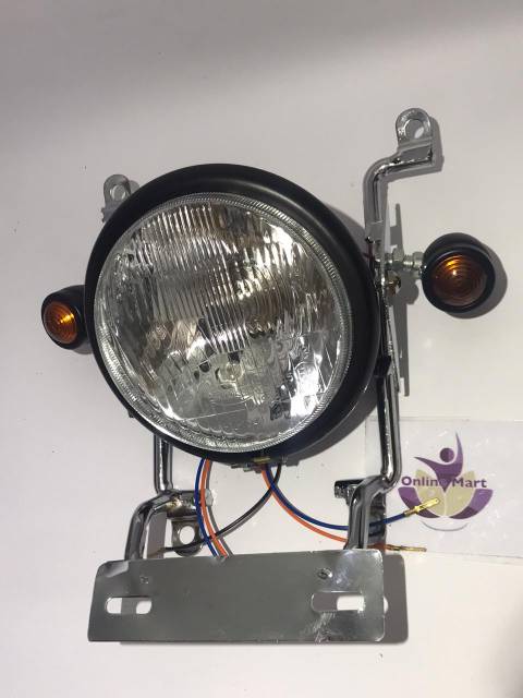 Lampu pesek plus breket tulang rx king plus sen hitam