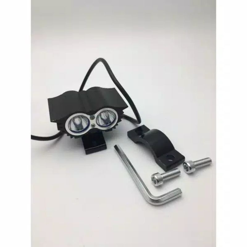 Lampu tembak OWL mata elang 3 mata 30 watt Led White & Yellow Universal Lampu Motor Sorot OWL  Cree 3mata ultrafire-7
