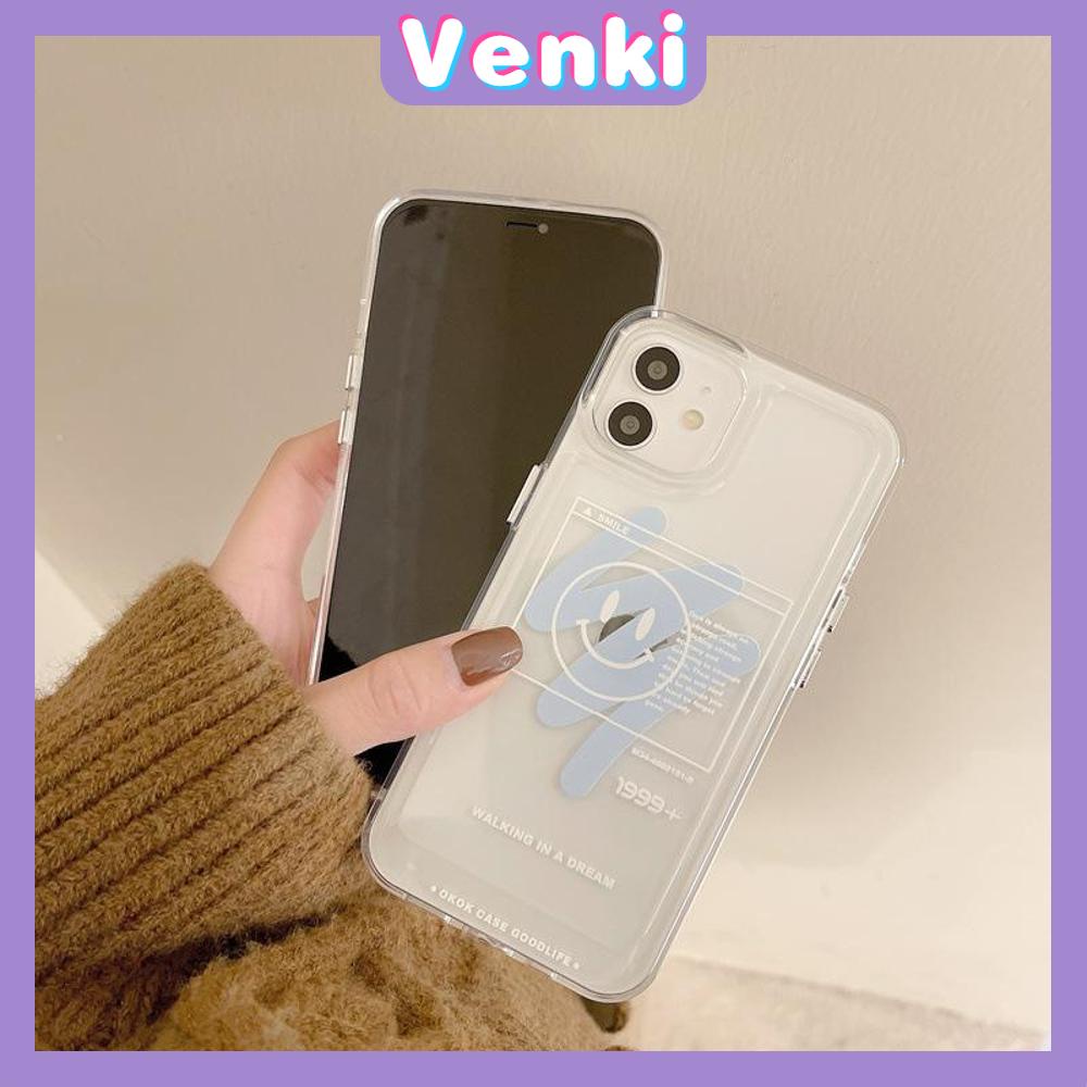 iPhone Case Clear Case Soft Thick TPU Shockproof Super Transparent Protection Camera Plating Button Smiley Earth For iPhone 13 Pro Max iPhone 12 Pro Max iPhone 11 iPhone 7 Plus