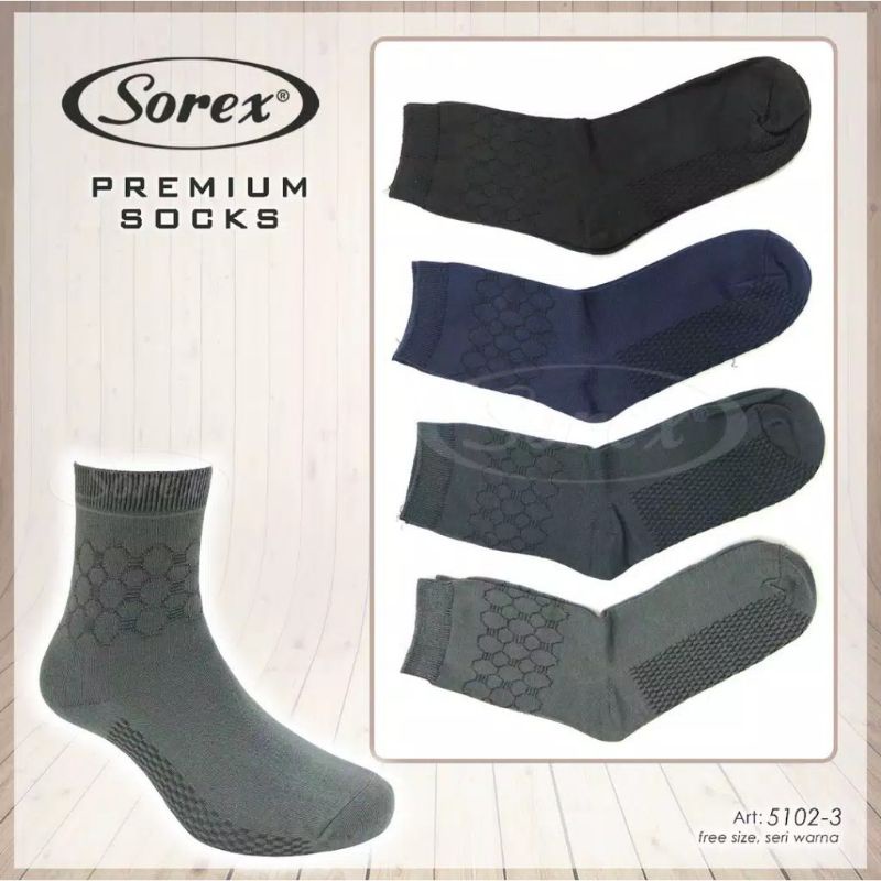 Kaos Kaki Pria Sorex Men Socks Art M5001/M5002/M5004/5101/5102