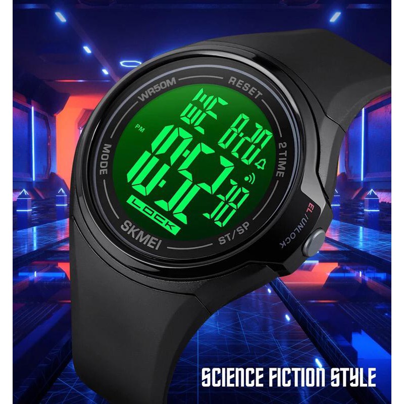 JAM TANGAN PRIA WANITA | RANTAI | KULIT | KARET | MURAH | PRIA SMARTWATCH SKMEI 1602 STRAP SILICON