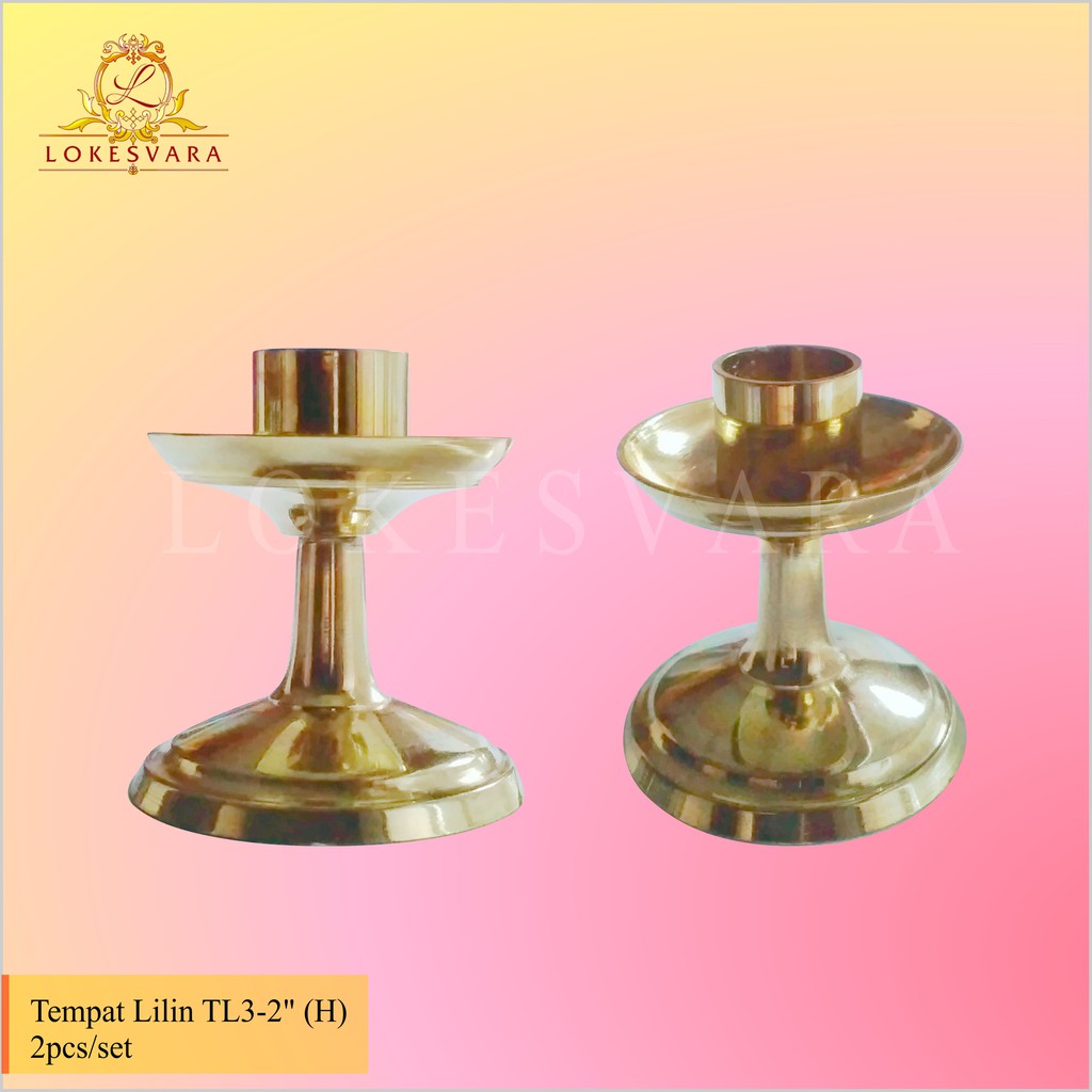 Tempat Lilin (Candle Holder) Sembahyang Kuningan TL3